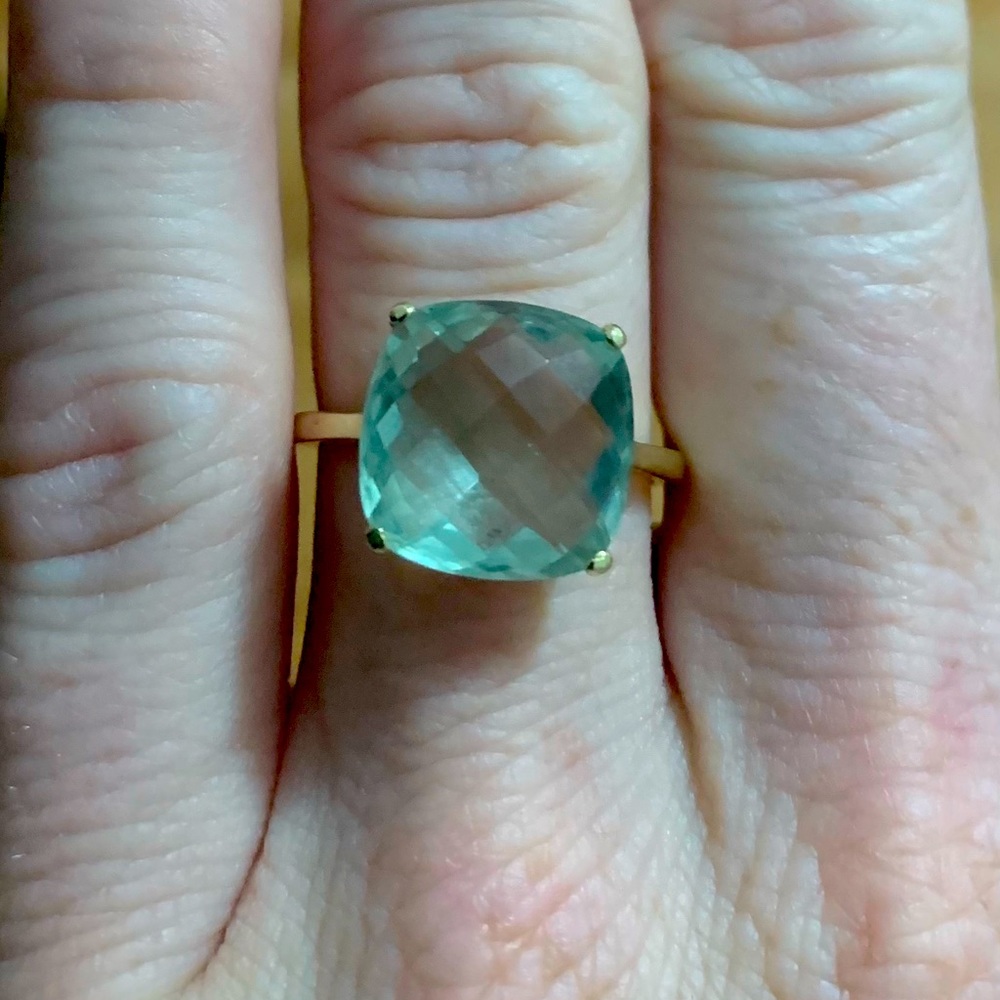 14k gold amethyst ring size 7.5
